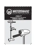 Предварительный просмотр 1 страницы Watersnake Saltwater ASP T-18 Owner'S Manual