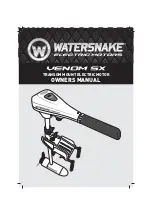 Watersnake SXW 65/42 Owner'S Manual preview