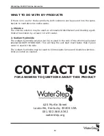 Preview for 13 page of WaterStep M-100 Instruction Manual