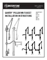 Waterstone GANTRY 3700 Installation Instructions preview