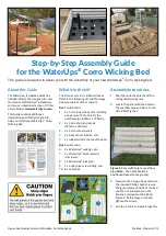 WaterUps Corro Wicking Bed Assembly Manual preview