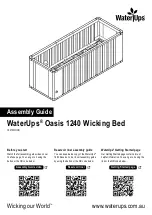 WaterUps Oasis 1240 Assembly Manual preview