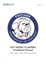 Preview for 1 page of Waterware Protank 120L Installation Manual