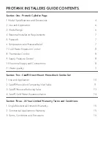 Preview for 2 page of Waterware Protank 120L Installation Manual