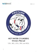 Preview for 1 page of Waterware Protank 120L Owner'S Manual