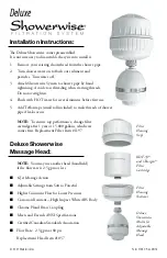 Preview for 1 page of Waterwise Deluxe Showerwise Installation Instructions