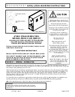 Waterworks WWSU08 Installation And Service Instructions Manual preview