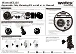 Watex Aquamatic WX235 Installation Manual предпросмотр