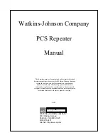 Предварительный просмотр 2 страницы Watkins-Johnson Company R1910 Manual