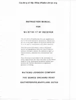 Preview for 2 page of Watkins Johnson WJ-87 18-17 Instruction Manual