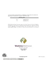 Preview for 108 page of Watkins Wellness HotSpring Hot Spot TX Owner'S Manual