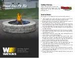 Watkins Summit Stone Round Fire Pit Kit Installation Manual preview