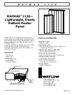 Preview for 1 page of Watlow Electric 1100 Features And Benefits