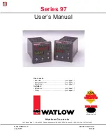 Watlow 97 series User Manual предпросмотр