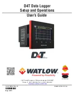 Preview for 1 page of Watlow D4T User Manual