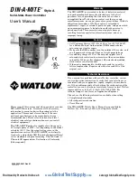 Предварительный просмотр 1 страницы Watlow DIN-A-MITE A User Manual