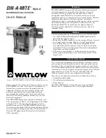 Watlow DIN-A-MITE Series User Manual предпросмотр