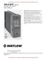 Watlow Din-a-mite User Manual предпросмотр