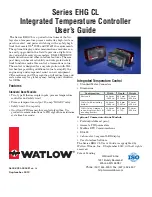 Preview for 1 page of Watlow EHG CL Series User Manual