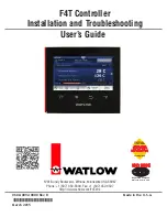 Watlow F4T User Manual preview