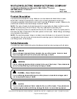 Preview for 2 page of Watlow MULTICELL Installation & Maintenance Manual