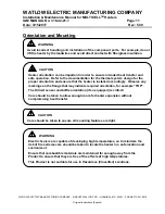 Preview for 11 page of Watlow MULTICELL Installation & Maintenance Manual