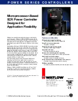 Предварительный просмотр 1 страницы Watlow Power Series Specifications