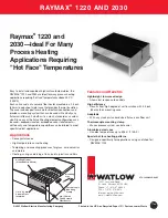 Watlow RAYMAX 1220 Specifications предпросмотр