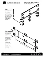 Preview for 2 page of Watson Desking FAPRS Product Installation