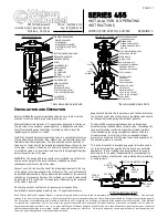 Preview for 1 page of Watson McDaniel 455 SERIES Installation & Operating Instructions