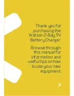 Preview for 3 page of WATSON 2-Bay 9V Owner'S Manual