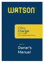 Предварительный просмотр 1 страницы WATSON 2BC-9V Owner'S Manual