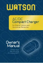 WATSON AC/DC Compact Charger Owner'S Manual предпросмотр