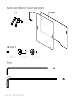 Предварительный просмотр 2 страницы WATSON Acrylic Mobile Screen Assembly