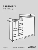 Preview for 1 page of WATSON C9 Cart & Garage Assembly