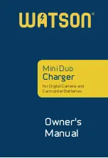 WATSON Mini Duo Charger Owner'S Manual предпросмотр