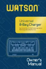 WATSON Universal 8-Bay Charger Owner'S Manual предпросмотр