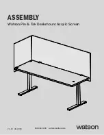 WATSON Watson Pin & Tak Deskmount Acrylic Screen Assembly preview