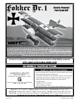 WATT AGE Fokker Dr.1 Assembly Instructions Manual предпросмотр