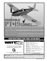 Preview for 1 page of WATT AGE PT-19 CORNELL EP ARF Instructions For Final Assembly