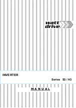 Preview for 1 page of Watt Drive 15 H3 Manual