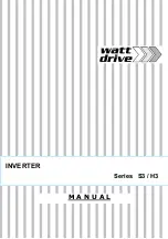 Watt Drive S3 Series Manual preview
