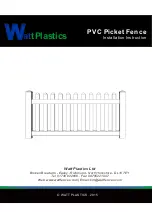 Watt Plastics PVC Picket Fence Installation Instruction preview