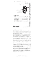 Предварительный просмотр 1 страницы Watt Stopper CD-250 Installation Instructions Manual