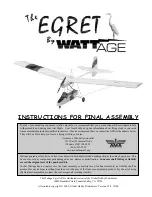 Preview for 1 page of WattAge egret Instructions For Assembly