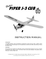 WattAge Electric Piper J-3 CUB Instruction Manual предпросмотр