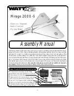 Preview for 1 page of WattAge Mirage 2000-5 Assembly Manual