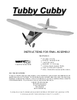 Preview for 1 page of WattAge Tubby Cubby Instructions For Final Assembly