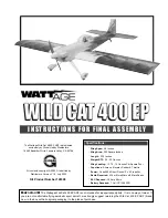 Предварительный просмотр 1 страницы WattAge WILD CAT 400 EP Instructions For Final Assembly