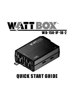 WattBox WB-150-IP-1B-2 Quick Start Manual предпросмотр